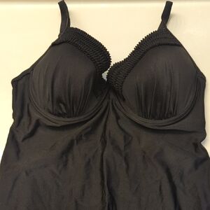 Ambrielle Black Tankini Top